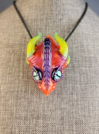 Image 7 of Orange Magenta Green DragonHead Pendant