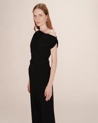 Image 2 of Top Asimétrico de Lurex Negro Thao