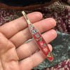 vintage treasure Enamel Barrettes 