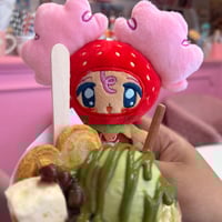 Image 2 of [PREORDERS] Heart Fraise plush keychain