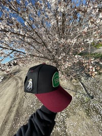 Image 5 of 198 Black and Burgandy 