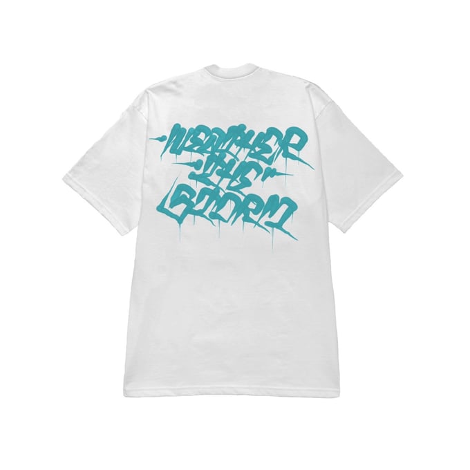 Image of WEATHER THE STORM (WHITE/MINT TEE)