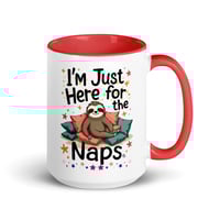 Image 6 of Sloth Just Here For The Naps Coffee Mug