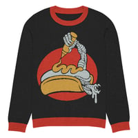 Image 7 of Alien Hotdog Knitted crew neck sweater