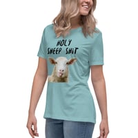 Image 13 of Women's Relaxed T-Shirt, Holy Sheep Shirt | Funny Sheep Humor Graphic Tee