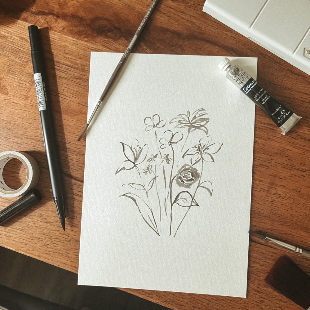 Image of A Touch of Floral Happiness: Watercolour Workshop