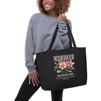 Image 2 of Motherhood is Kingdom Work | Black Tote
