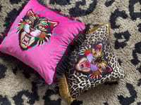 Image 10 of  Angry tiger leopard cushion cover