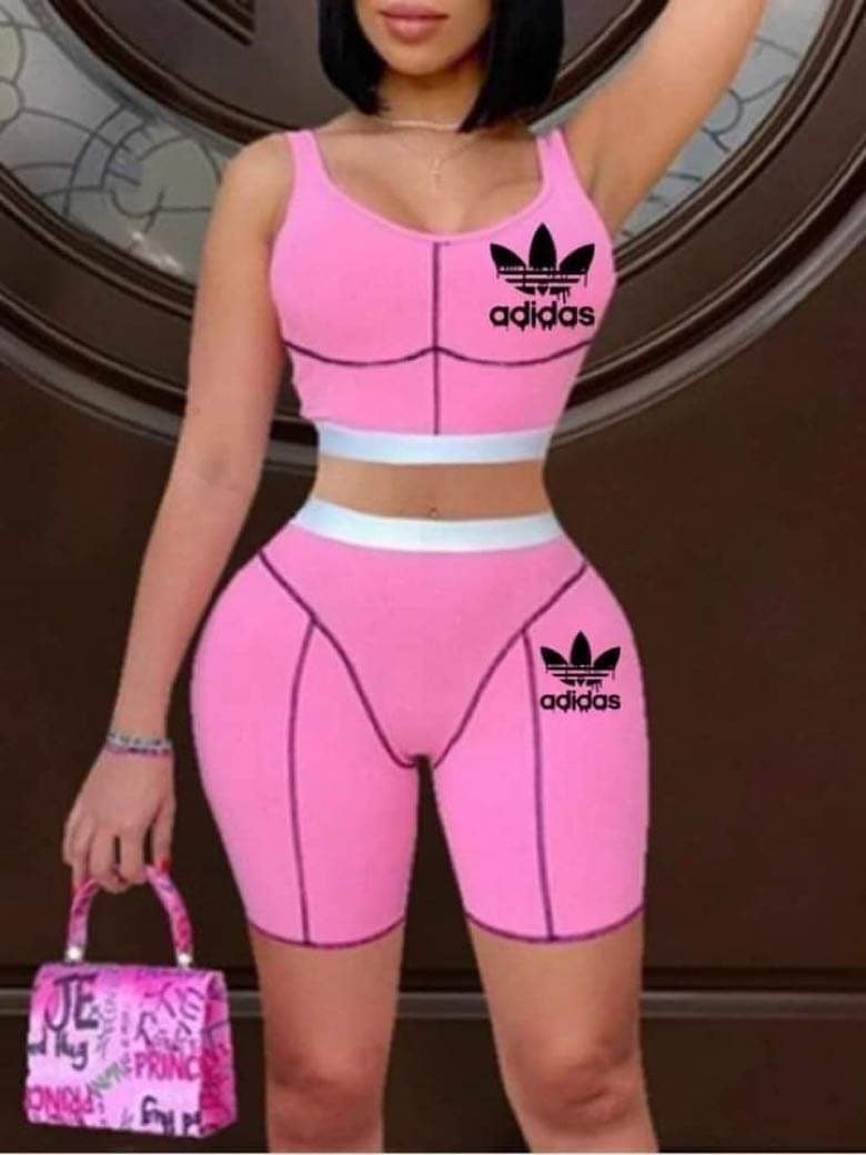 Image of Adidas pink  outfit 