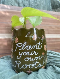 Image 1 of Lemon Lime Pothos in "Plant Your Own Roots" Pot
