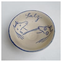 Image 1 of HORSEY SALT BOWL 7