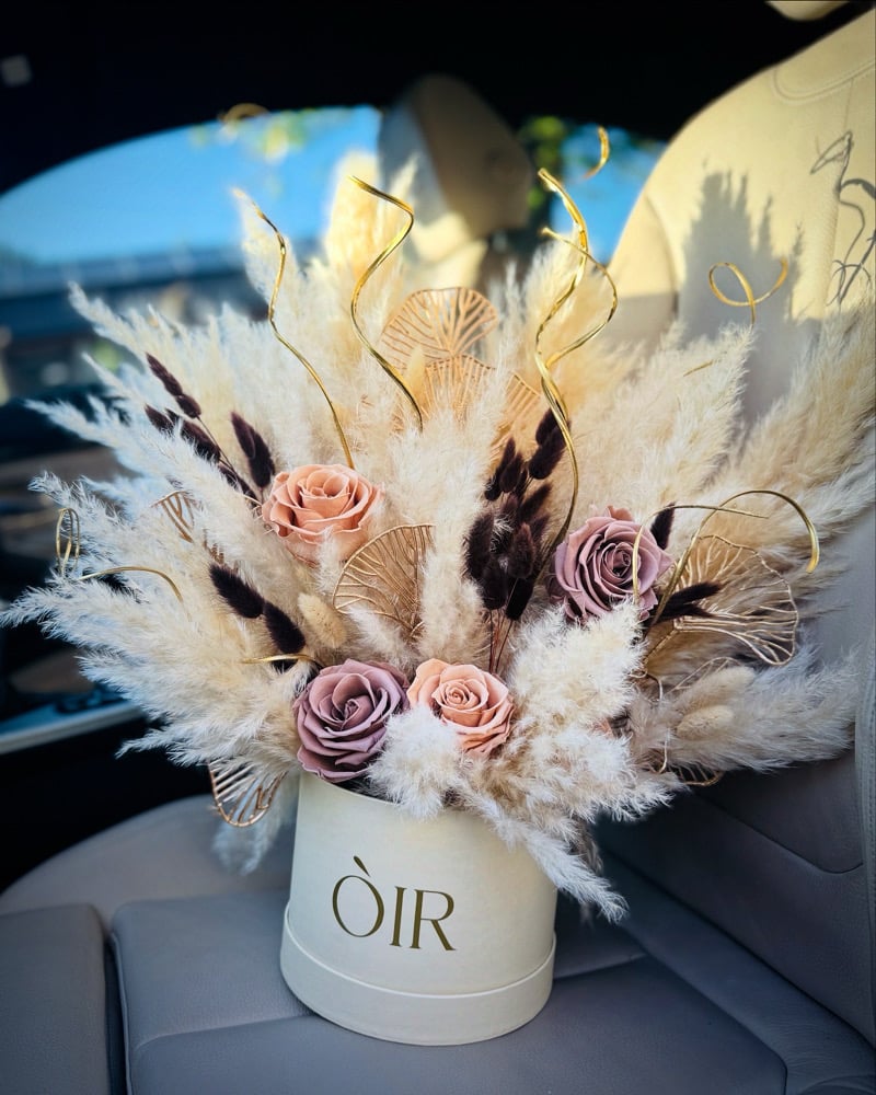 Large Neutral Bespoke Hatbox 