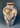 “Cornflower” satin reduction lustre vase