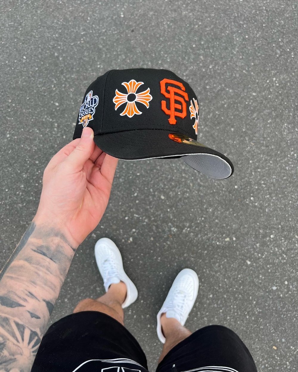 Image of  BLACK ORANGE SAN FRANCISCO GIANTS CUSTOM FITTED CAP