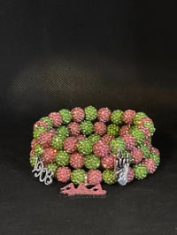 Image 3 of Sorority Inspired Bracelets with Charms