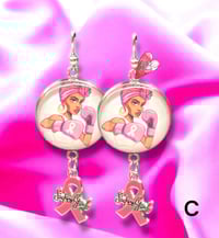 Image 4 of Breast Cancer Awareness Earrings