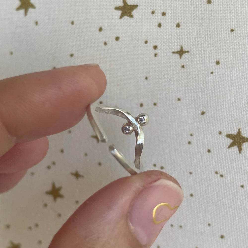 Image of blue wave ring