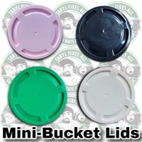 Image 1 of Mini Bucket Lids!! (Black, White, Pink or Green)