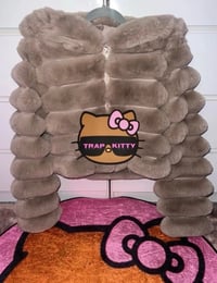 Mink Brown Hood Faux Fur Kawaii Y2K Emo Alt Baddie Alt Rave Festival Jacket