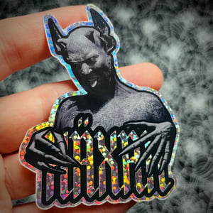 Image of Häxan Satan Holographic Glitter Sticker 