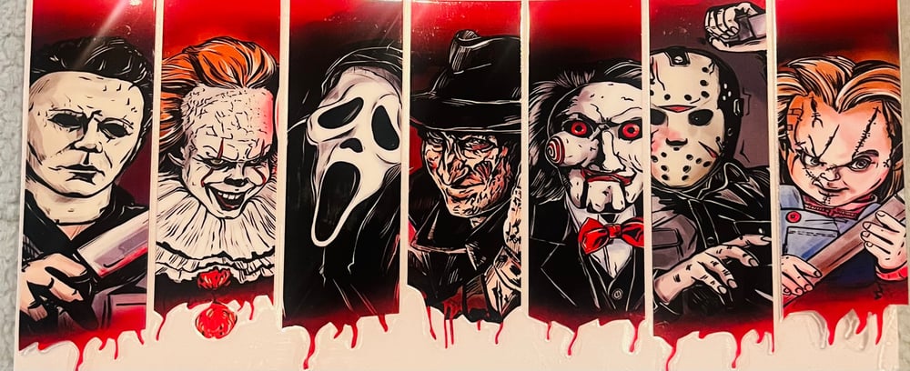 Image of Scary characters WRAP ONLY