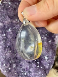 Image 5 of Clear Quartz And Rutile Pendant #1343