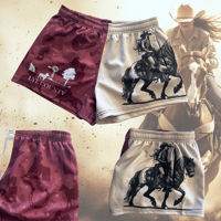 BARRELS, BAYS AND BABES FOOTY SHORTS- PRE ORDER