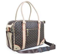 Image 3 of Small Luxury Designer - Pet Cat Dog Chicken Carrier | Mocca