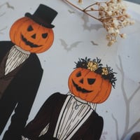 Image 2 of Pumpkin Couple Print