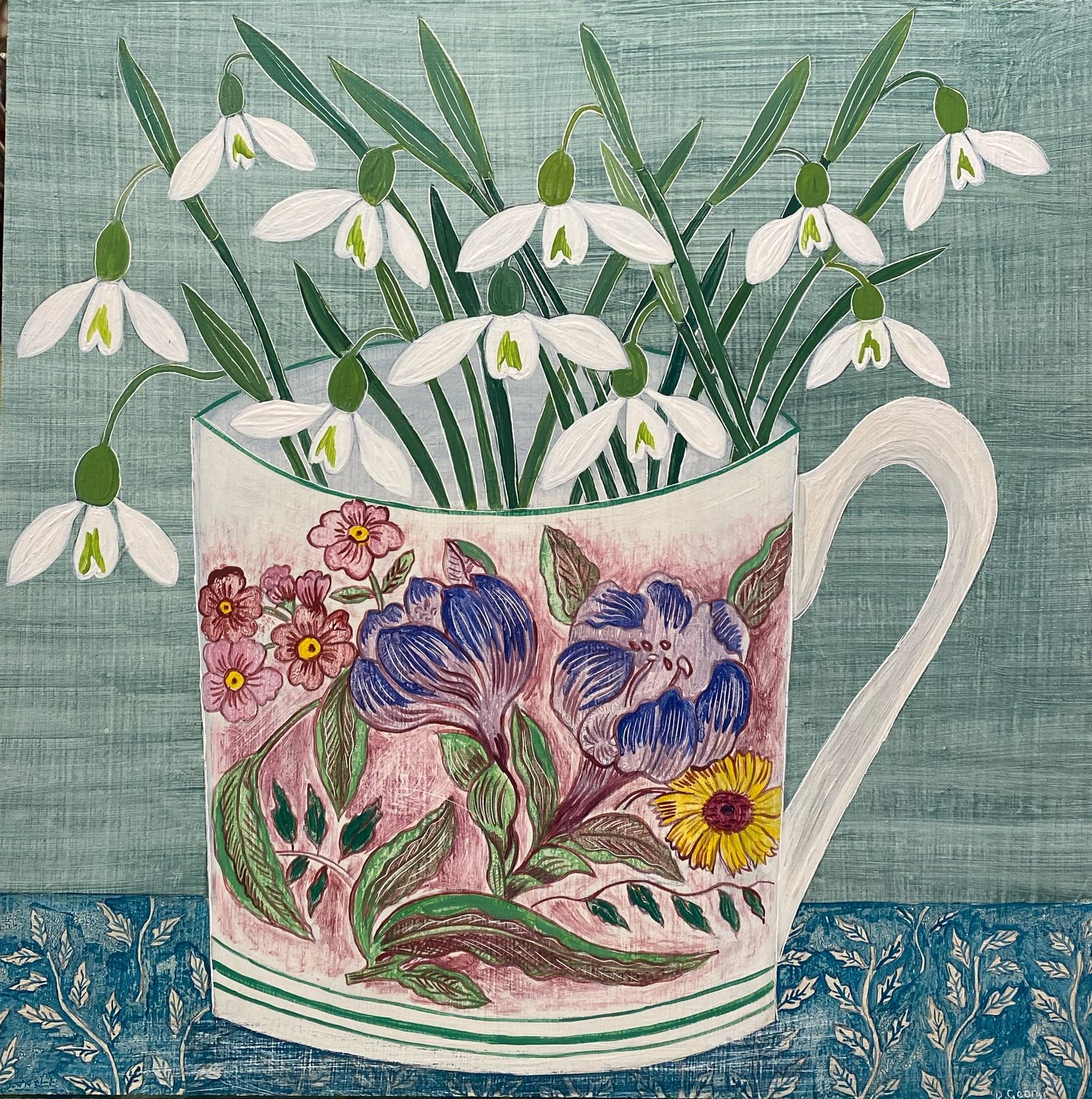 Image of Floral cup and Snowdrops 