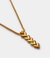 Image 1 of Katie Loxton Heart Link Waterproof Gold Necklace