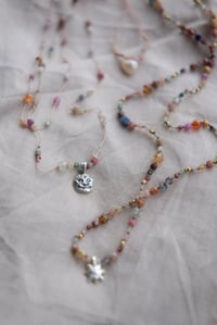 Image 2 of Moonbow crystal beaded necklace
