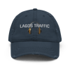 LAGOS TRAFFIC DISTRESSED HAT (AFROBEATS COUTURE COLLECTION)