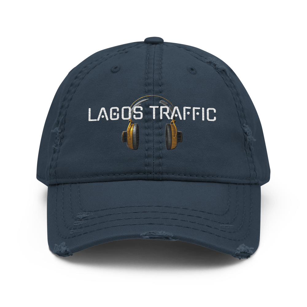 LAGOS TRAFFIC DISTRESSED HAT (AFROBEATS COUTURE COLLECTION)