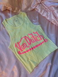 Image 1 of Von Dutch  Lemon Tank Top Pink Logo