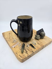 Image 2 of Black Full Moon Wolf Mug