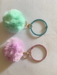 Image 2 of Pompom Key Rings