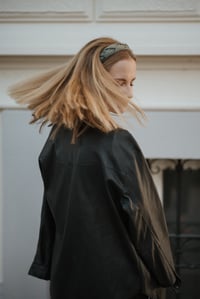 Juliette Satin Hairband / Olive