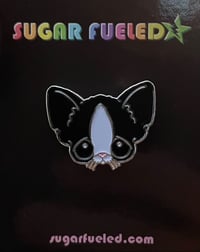 Image 1 of Tuxedo Cat Head Small Enamel Pin