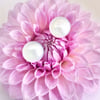 Flora Coin Fresh Water Pearl Earrings 