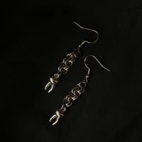 Image 2 of ‘Kick in the teeth’  Chainmaille Earrings 