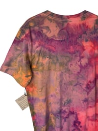 Image 7 of ♻️ UPCYCLED M Unisex Santa Barbara Graphic Tee in Watercolor Ice Dye