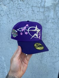 Image 1 of MULTI TONE PURPLE HOUSTON ASTROS CUSTOM FITTED CAP