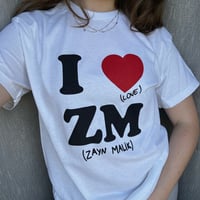 Image 1 of i love ZM shirt