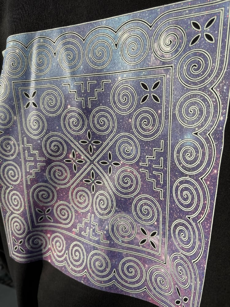 Image of "Galaxy" Glitter Zip-Up Sweater