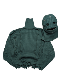 Image 2 of GREEN ARMOR KNIT HOOD