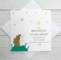 Image 1 of The Brightest Stars Thinking of You Card - Thoughtful Card for Sympathy or Support