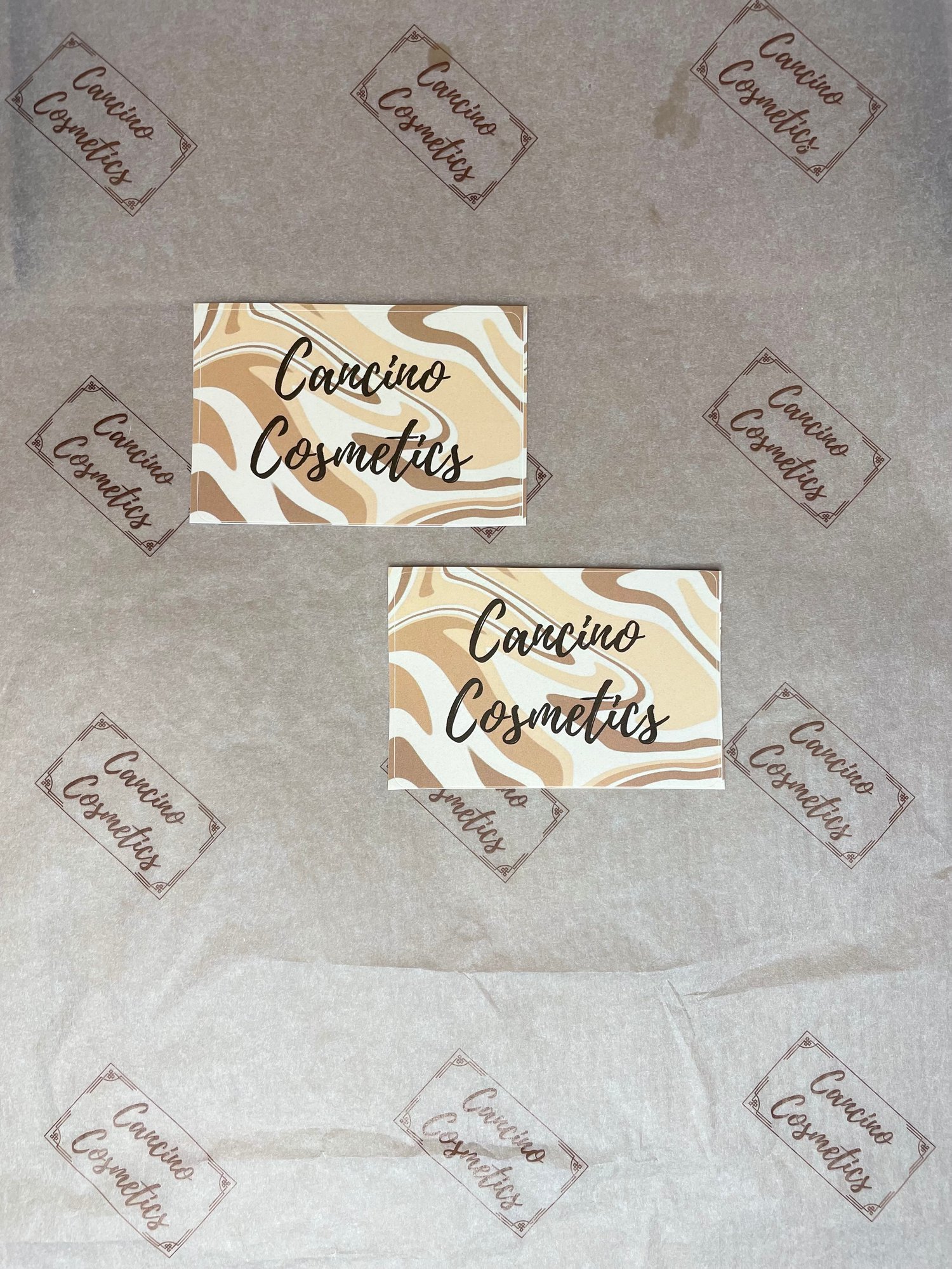 Image of TAN WAVES STICKER