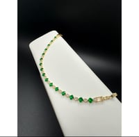 Image 2 of Green Diamond Bracelet 