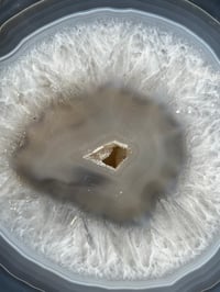 Image 3 of Agate Slice Geode Display piece| Brazil #3101